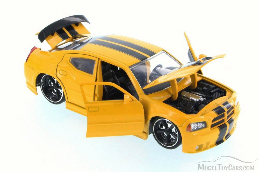 2006 Dodge Charger SRT8, Yellow - JADA 96807YV - 1/24 Scale