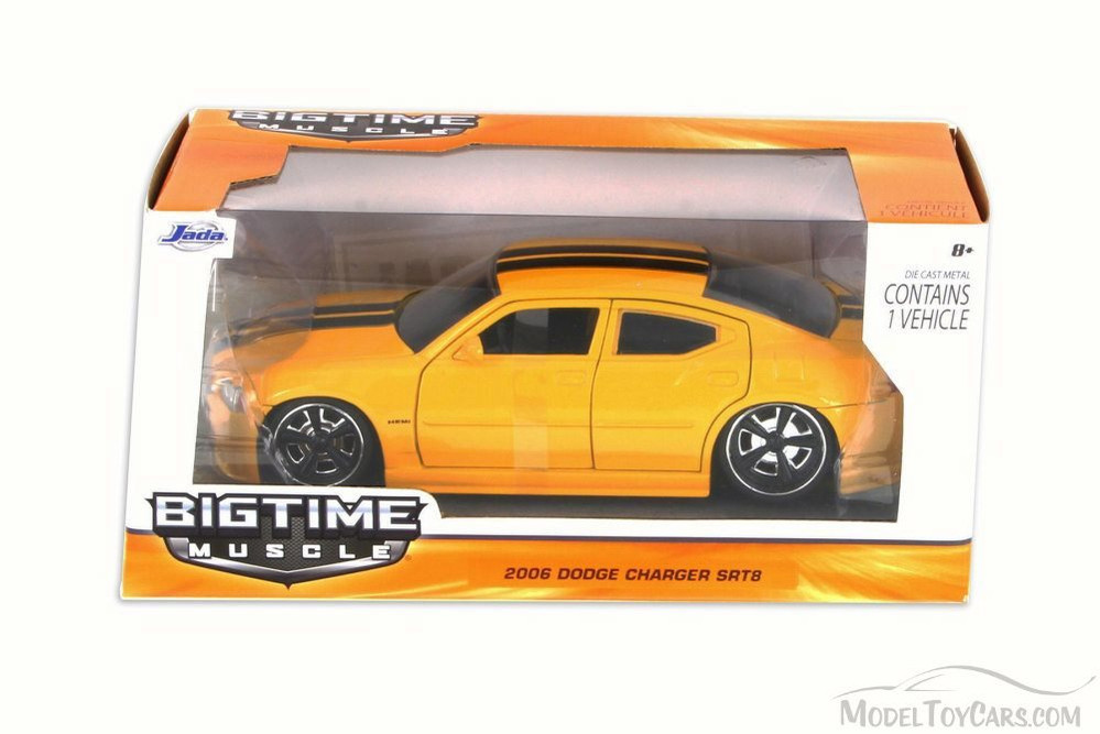 2006 Dodge Charger SRT8, Yellow - JADA 96807YV - 1/24 Scale