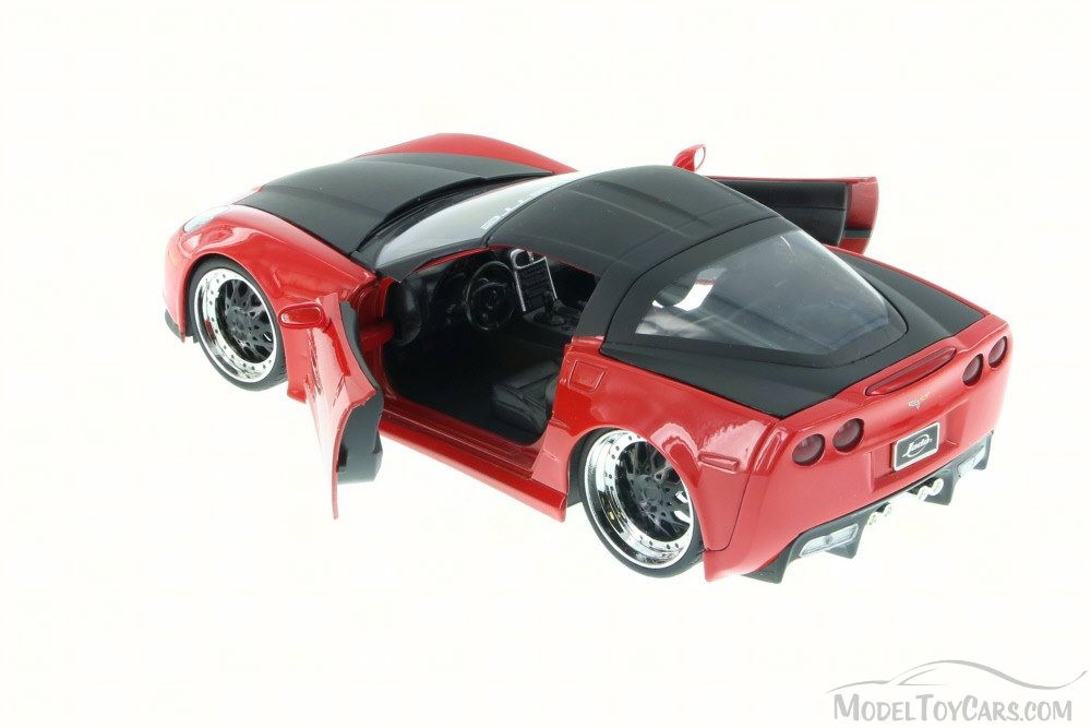 2006 Chevy Corvette Z06, Red - JADA 91184YU - 1/24 Scale Diecast