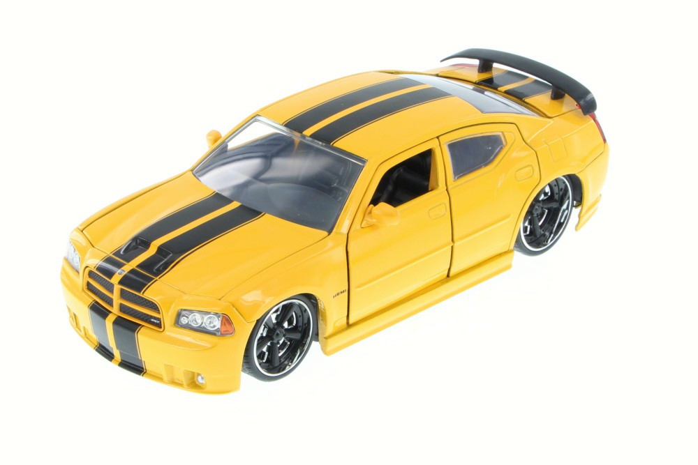2006 Dodge Charger SRT8, Yellow - JADA 90798YV - 1/24 Scale
