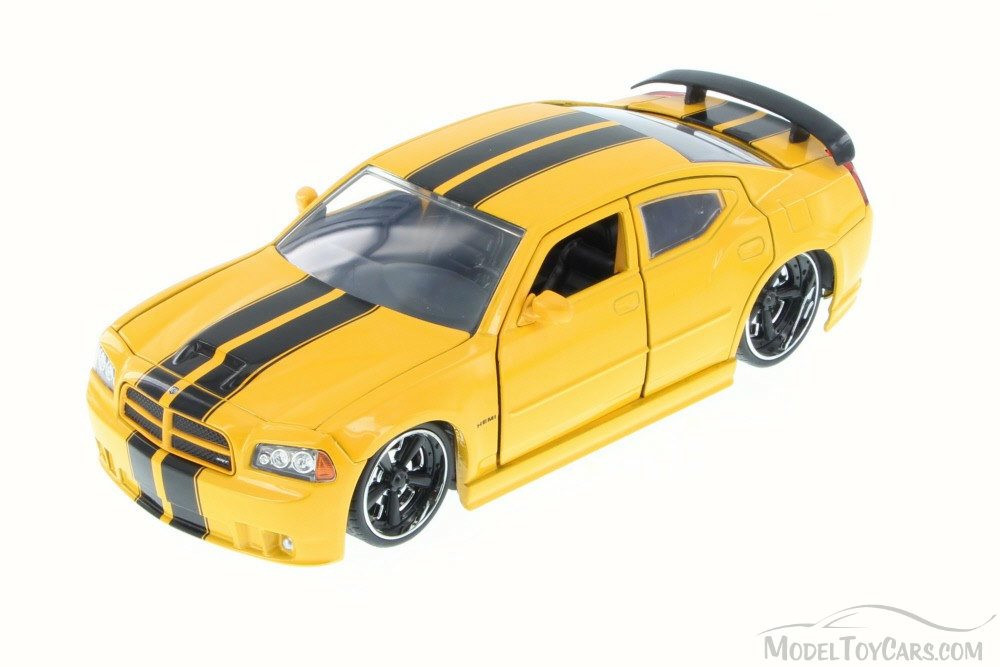 2006 Dodge Charger SRT8, Yellow - JADA 90798YV - 1/24 Scale Diecast Car (Brand New, but NOT IN BOX)