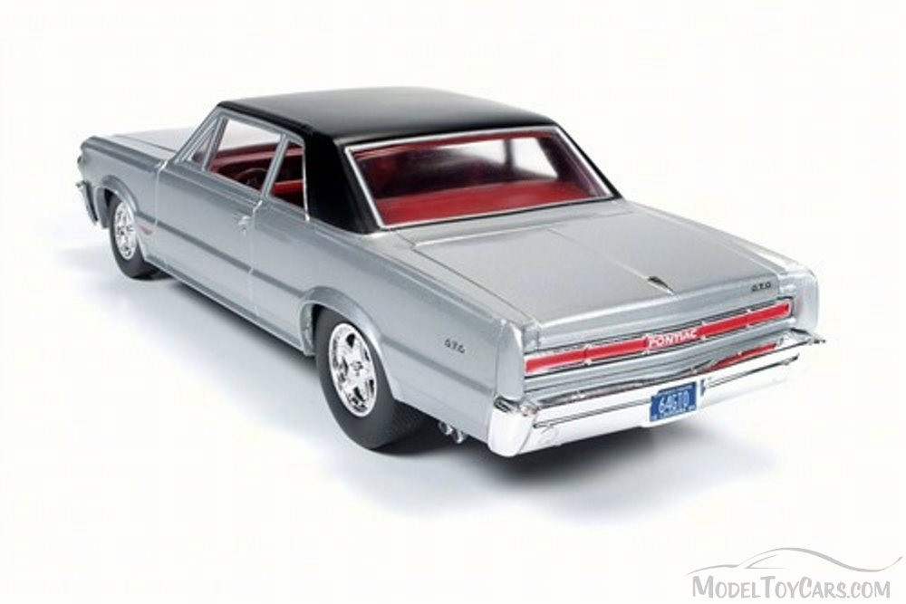 1964 Pontiac GTO, Silvermist Grey - Auto World AW24007 - 1/24 Scale Diecast  Model Toy Car