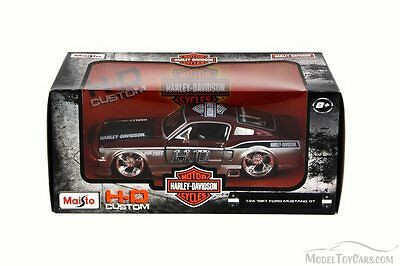 1967 Ford Mustang GT, Metallic Red - Maisto Harley-Davidson 32168