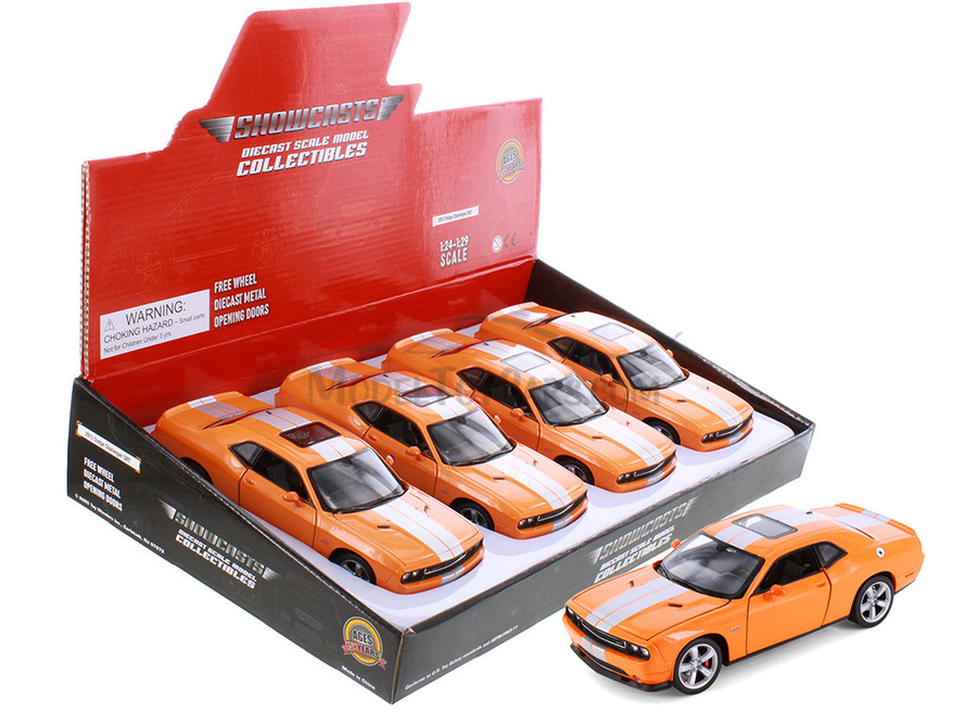 2013 Dodge Challenger SRT, Orange - Showcasts® 24049 - 1/24 Scale