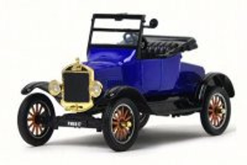 1925 Ford Model T Runabout Convertible, Blue - Motor Max 79327PTM - 1/24 Scale Diecast Model Toy Car