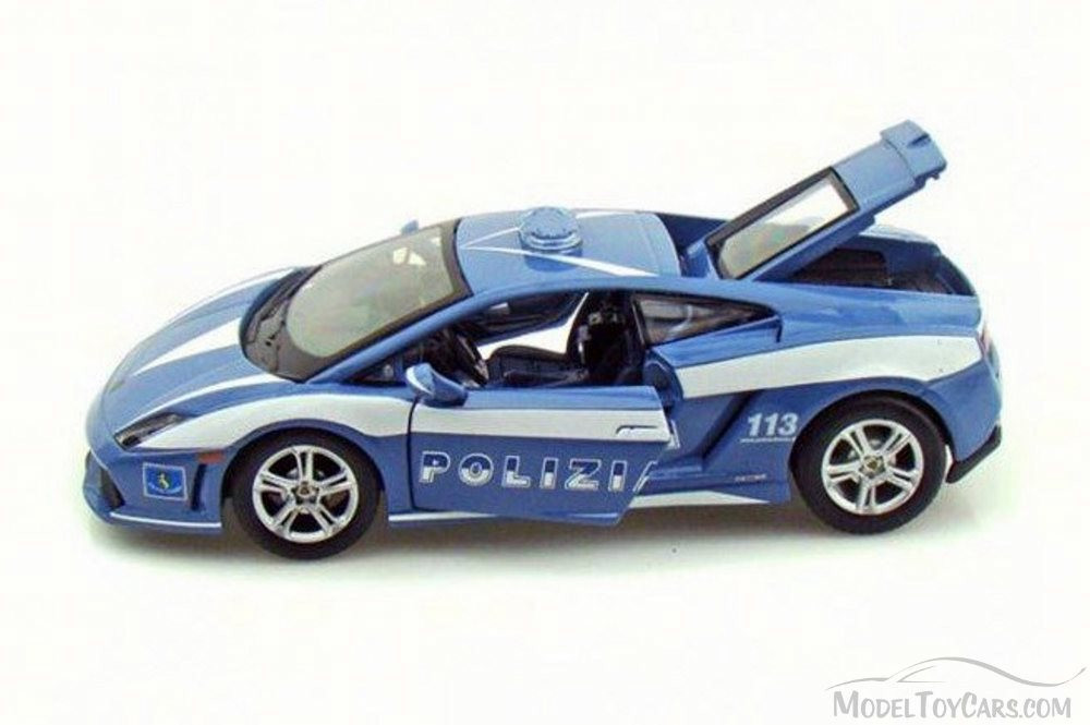 Lamborghini Gallardo LP 560-4 Polizia, Blue/White - Maisto 31299 - 1/24  Scale Diecast Model Toy Car