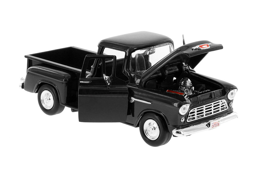 1955 Chevy® 5100 Stepside™ Pick Up, Black - Showcasts® 73236W - 1