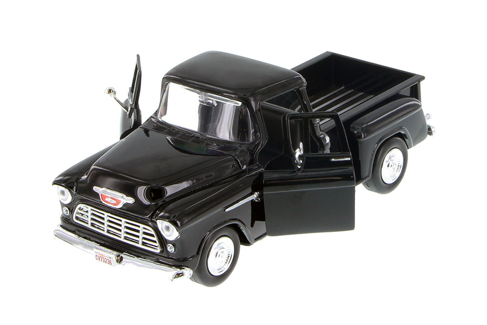 1955 Chevy® 5100 Stepside™ Pick Up, Black - Showcasts® 73236W - 1