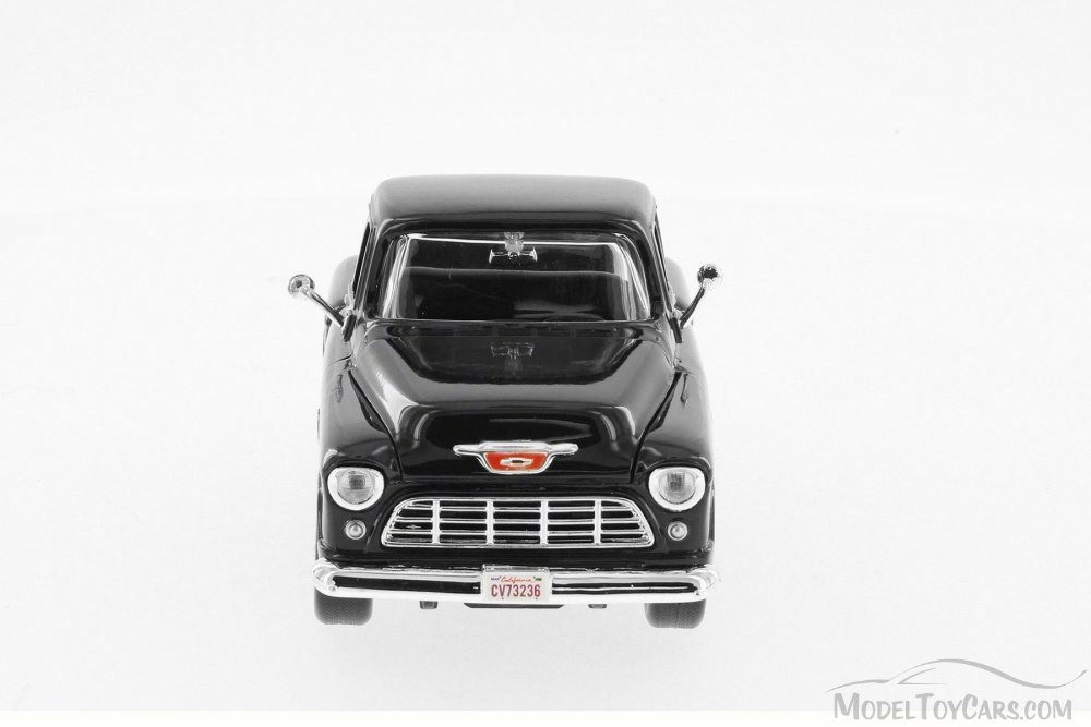 1955 Chevy 5100 Stepside Pick Up, Black - Motor Max 73236W - 1/24