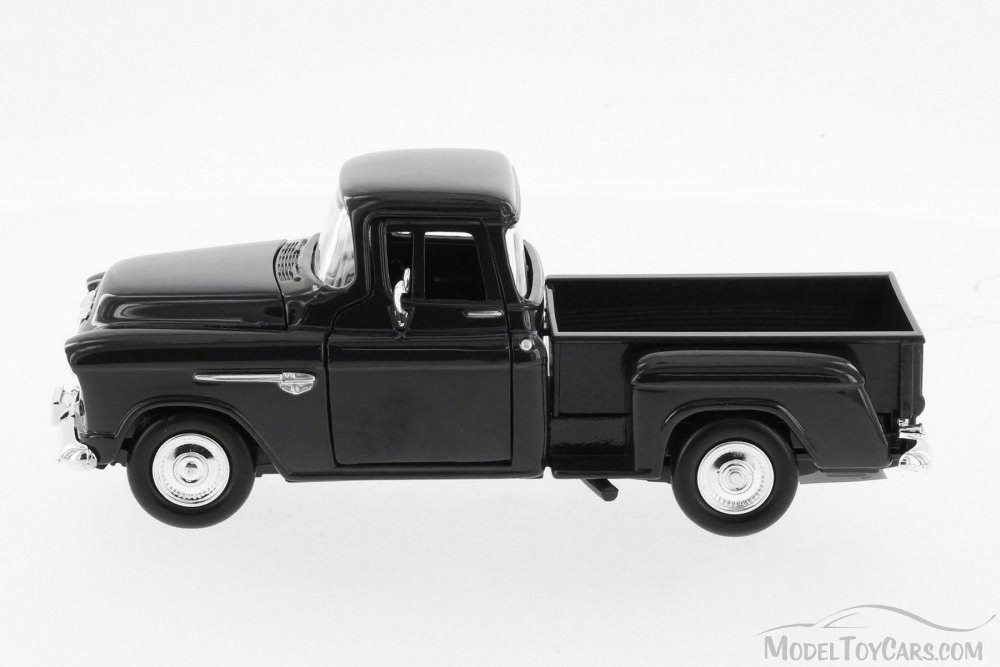 1955 Chevy 5100 Stepside Pick Up, Black - Motor Max 73236W - 1/24