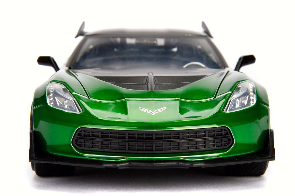 2016 TRANSFORMERS 5 Crosshairs Chevy Corvette Stingray, 98499 - 1/24 Scale Diecast Model Toy Car