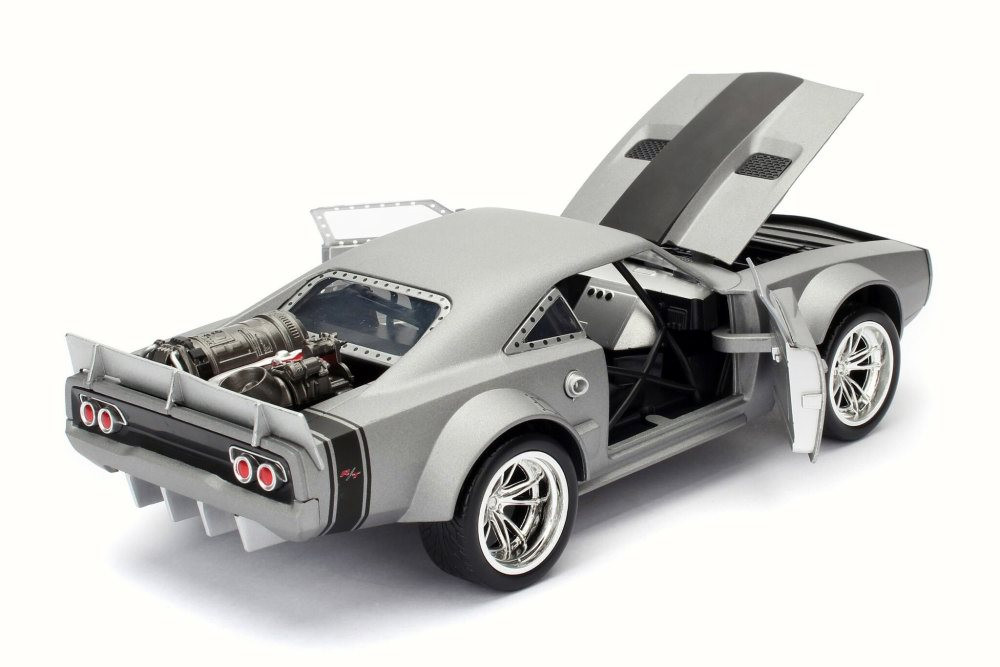 Dom's Ice Charger F8 Fate of Furious, Gun Metal - Jada 98291 - 1
