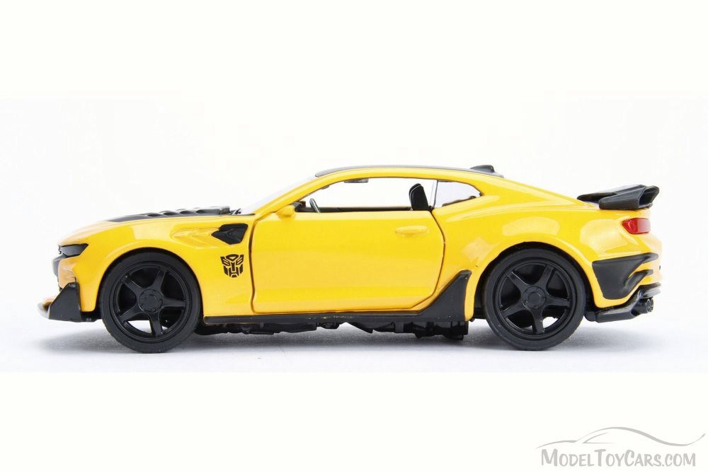 2016 TRANSFORMERS 5 Chevy Camaro Bumblebee, Yellow w/Black - Jada 98505 - 1/24 Scale Diecast Car