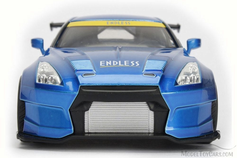 2009 Nissan GT-R Ben Sopra, Metallic Blue - Jada 98558DP1 - 1/24 Scale Diecast Model Toy Car