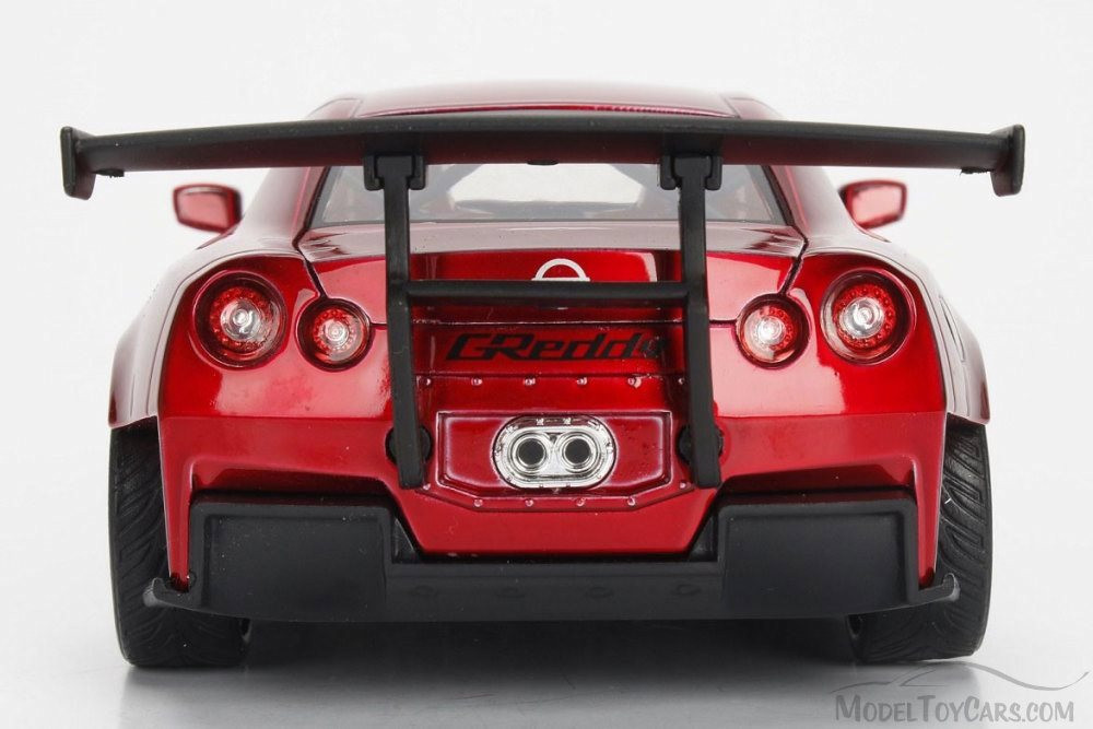 2009 Nissan GT-R Ben Sopra, Metallic Red - Jada 98558DP1 - 1/24 Scale Diecast Model Toy Car