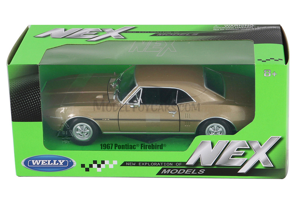 1967 Pontiac Firebird, Gold - Welly 22502WG - 1/24 Scale Diecast