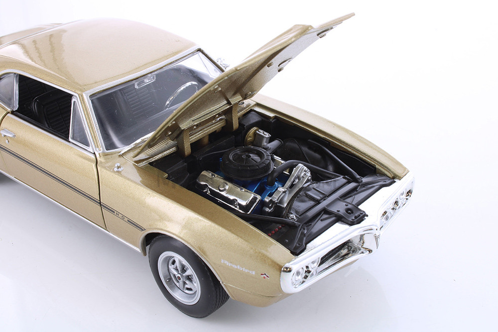【ミニカー】1/24 PONTIAC FIREBIRD ゴールド 1967 Pontiac Firebird, Gold - Welly 22502WG - 1/24 Scale Diecast