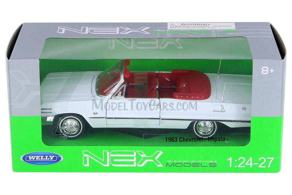 1/24 jada 1963 CHEVY IMPALA 新品 1963 Chevy Impala Convertible, Black - Showcasts 22434 - 1/24