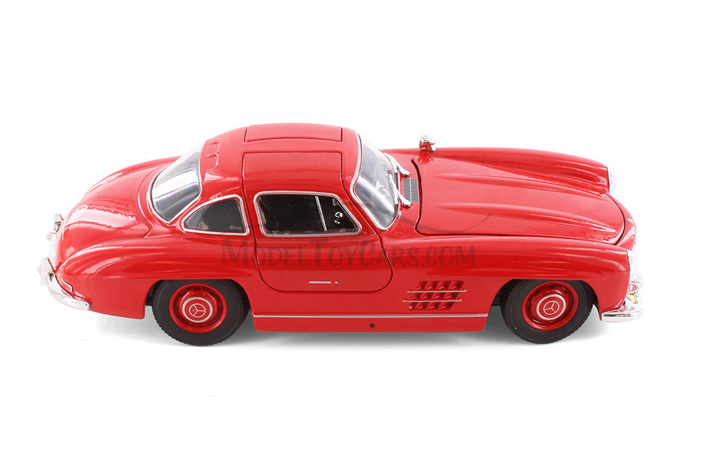 Mercedes-Benz 300SL, Red - Welly 24064/4D - 1/24 Scale Diecast