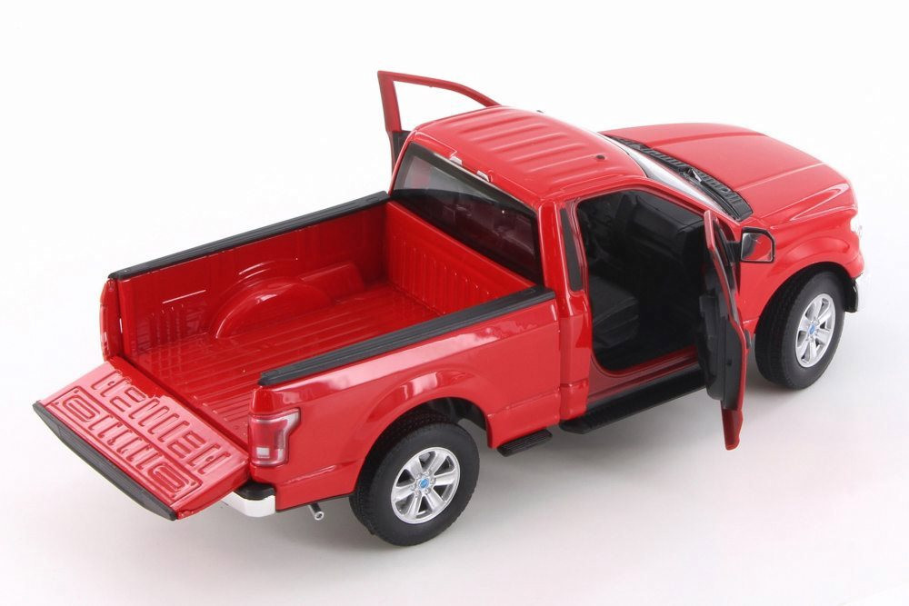 2015 Ford F-150 Regular Cab Pick Up, Red - Welly 24063WR - 1/24 Scale Diecast Model Toy Car