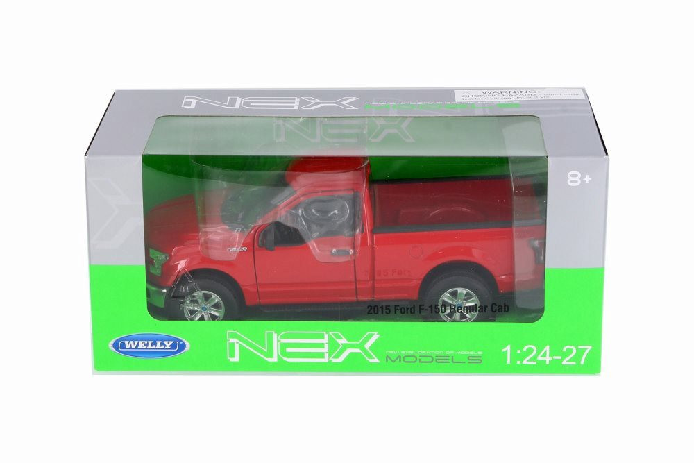 2015 Ford F-150 Regular Cab Pick Up, Red - Welly 24063WR - 1/24