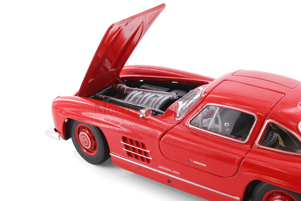 Mercedes-Benz 300SL, Red - Welly 24064WR - 1/24 Scale Diecast