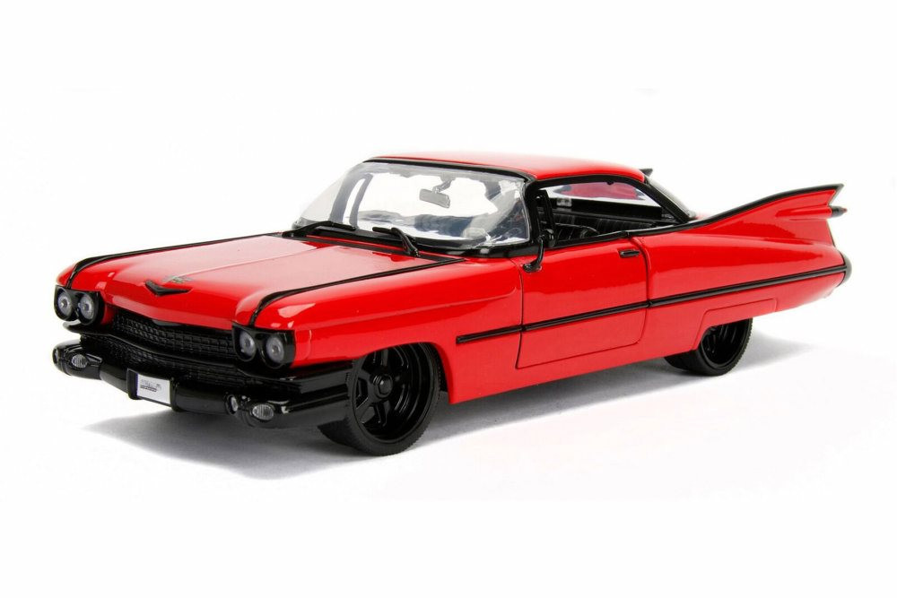 1959 Cadillac Coupe Deville Hard Top, Red - Jada 99989WA1 - 1/24 scale  Diecast Model Toy Car