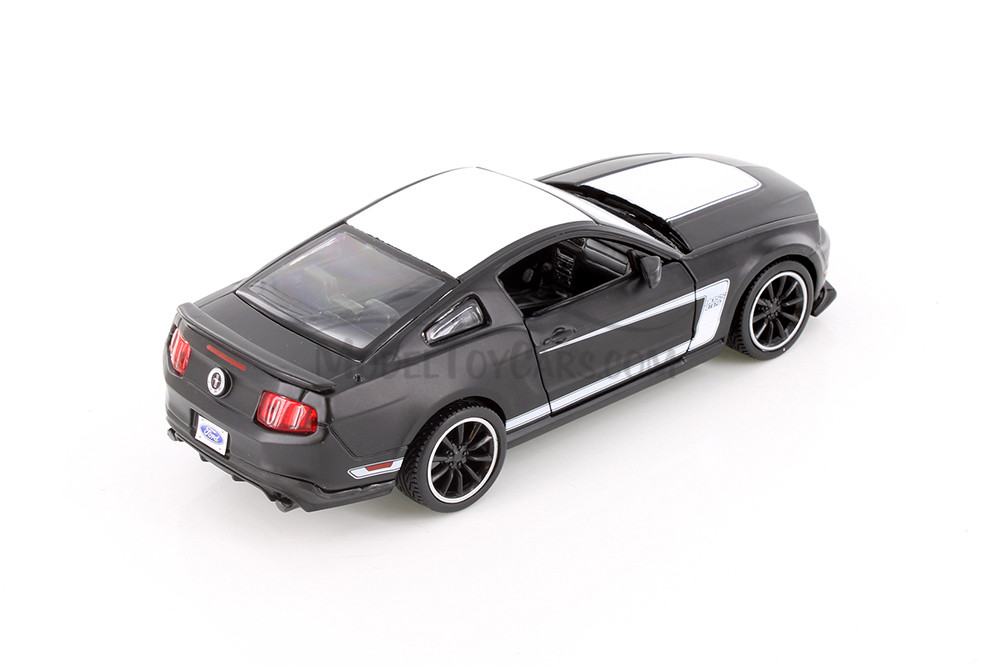 2012 Ford Mustang Boss 302 Hard Topwith white - Showcasts 34269 - 1/24 scale Diecast Model Toy Car (1 car, no box)