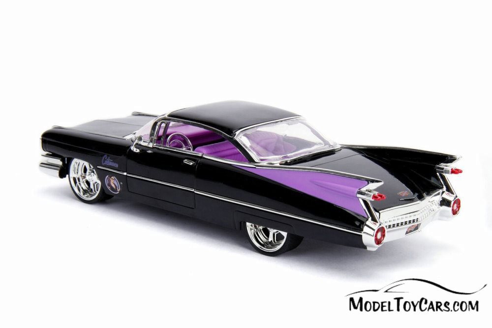 1959 Cadillac Coupe Deville with Catwoman Figurine, 30458 - 1/24 scale  Diecast Model Toy Car