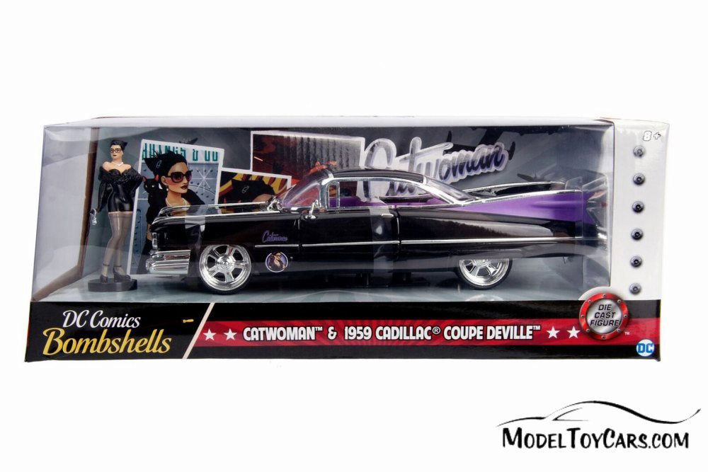 1959 Cadillac Coupe Deville with Catwoman Figurine, 30458 - 1/24 