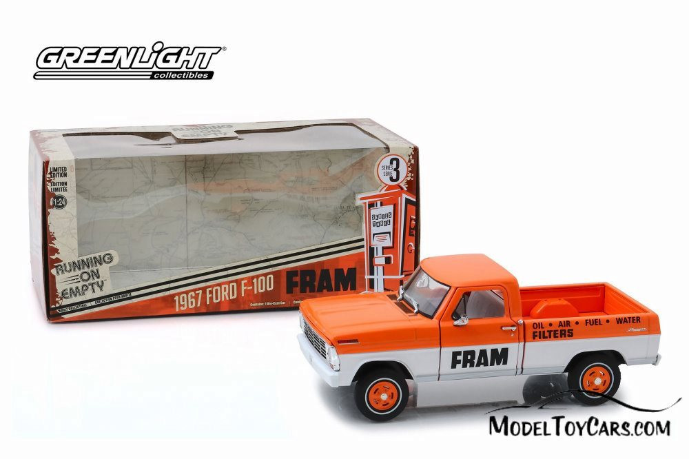 1967 Ford F-100 Pick up Truck, FRAM Oil Filters - Greenlight 85042