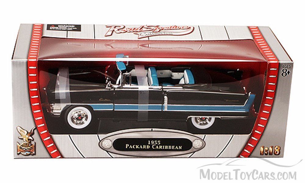 1955 Packard Caribbean Convertible, Black - Yatming 92618 - 1/18