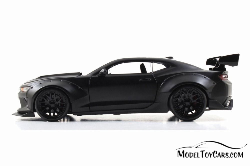 2016 Chevy Camaro SS Wide Body Hardtop, Matte Black - Jada 2016 Chevy Camaro SS Wide Body Hardtop, Matte Black - Jada