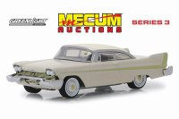 1958 Plymouth Fury Golden Commando, Sand Dune White - Greenlight 37170B/48 - 1/64 Scale Diecast Car