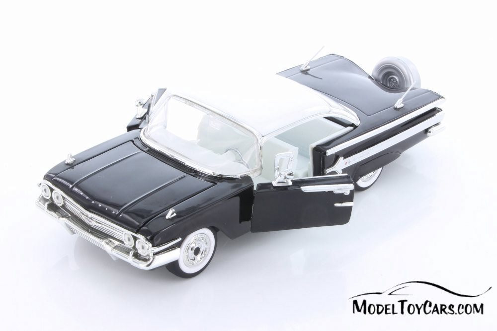 1960 Chevy Impala Hard Top, Black - Jada 98903-MJ - 1/24 scale Diecast  Model Toy Car