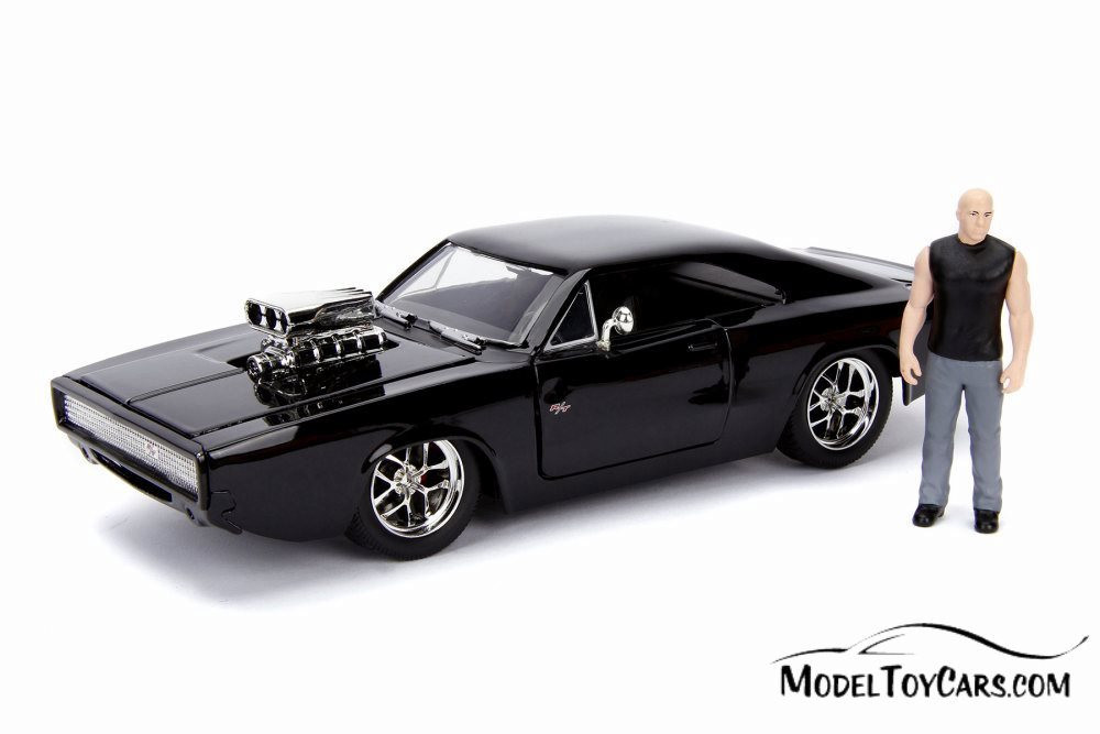 Dodge Charger R/T with Dom Figure, Fast & Furious - Jada 30737 - 1/24 Scale Diecast Model Toy Car