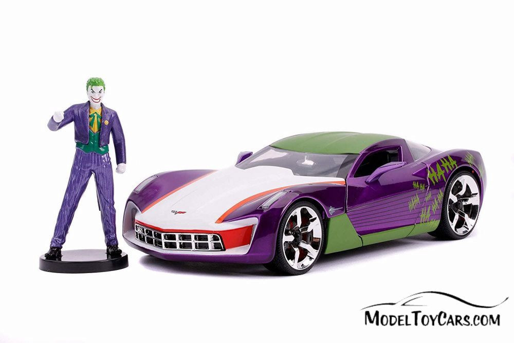 2009 Chevy Corvette Stingray with The Joker   31199/4 - 1/24 scale Diecast Model Toy Car