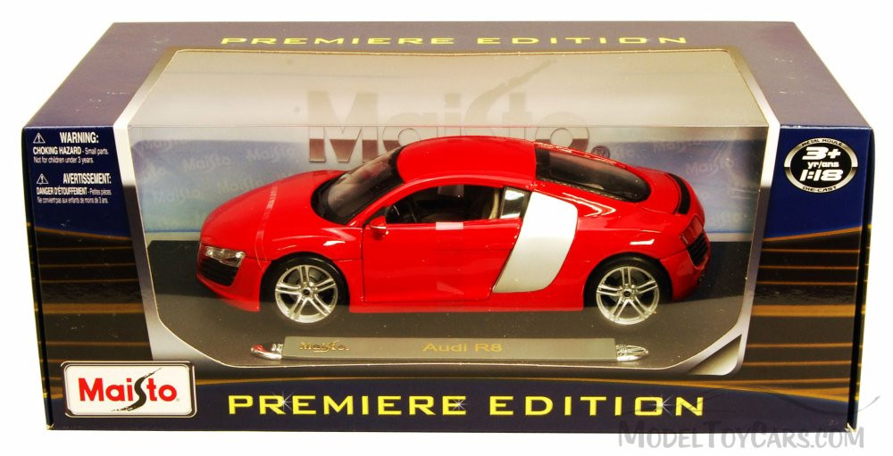 Audi R8, Red - Maisto Premiere 36143 - 1/18 Scale Diecast Model