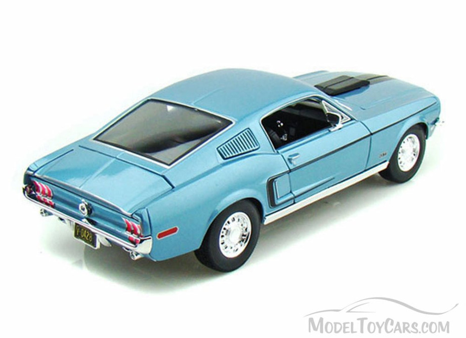 1968 Ford Mustang GT Cobra Jet, Blue -  Special Edition 31167 - 1/18 Scale Diecast Model Toy Car