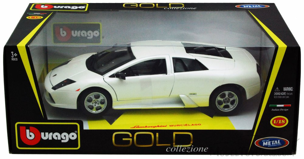 Lamborghini Murcielago, White - Bburago 12022 - 1/18 scale Diecast Model Toy Car
