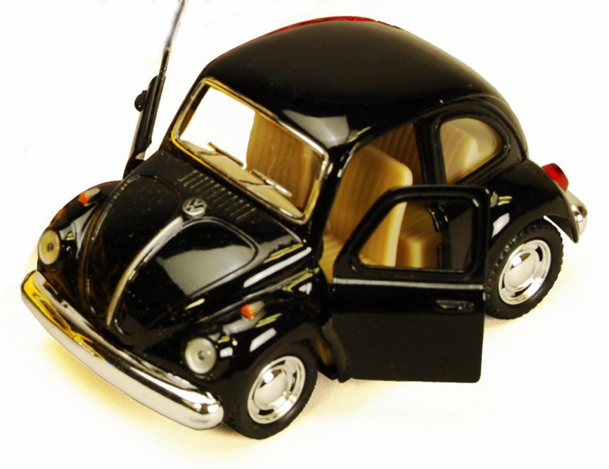 1967 Volkswagen Classic Beetle, Black - Kinsmart 4026D - 3.75