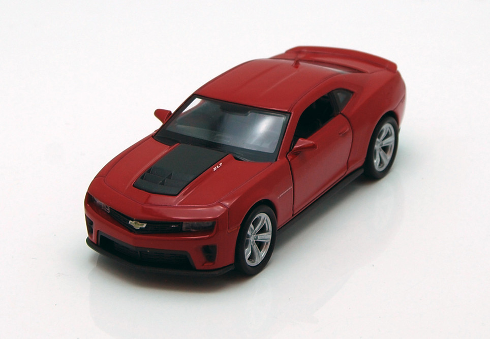 Chevy Camaro ZL1, Red - Welly 43667 - 4.5Long Diecast Model Toy Car (Brand New, but NOT IN BOX)