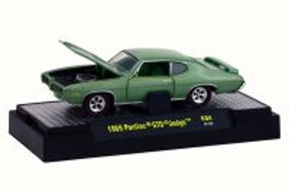 1969 Pontiac GTO Judge, Green - Castline M2 Machines 32600 - 1/64 Scale Diecast Model Toy Car