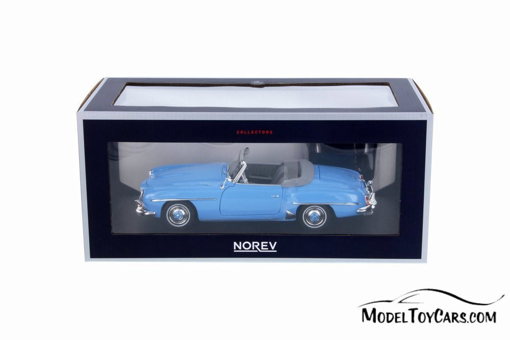 1957 Mercedes-Benz 190 SL Convertible, Blue - Norev 183400 - 1/18