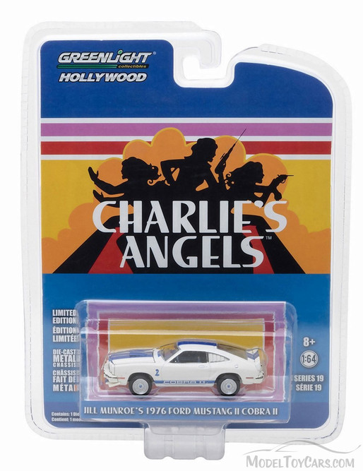 1976 Ford Mustang Cobra II, Charlie's Angels - Greenlight 44790A - 1/64 Scale Diecast Model Toy Car