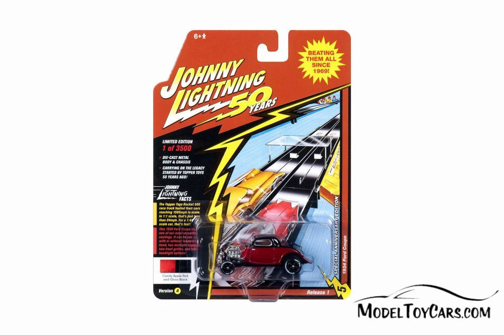 1934 Ford Coupe, Metallic Red and Black - Round 2 JLCG018/48A - 1