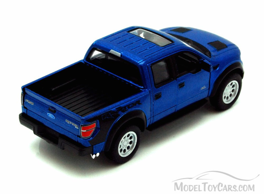 2013 Ford F-150 SVT Raptor SuperCrew Pickup Truck, Blue - Kinsmart 5365D - 1/46 scale Diecast Model Toy Car (Brand New, but NOT IN BOX)