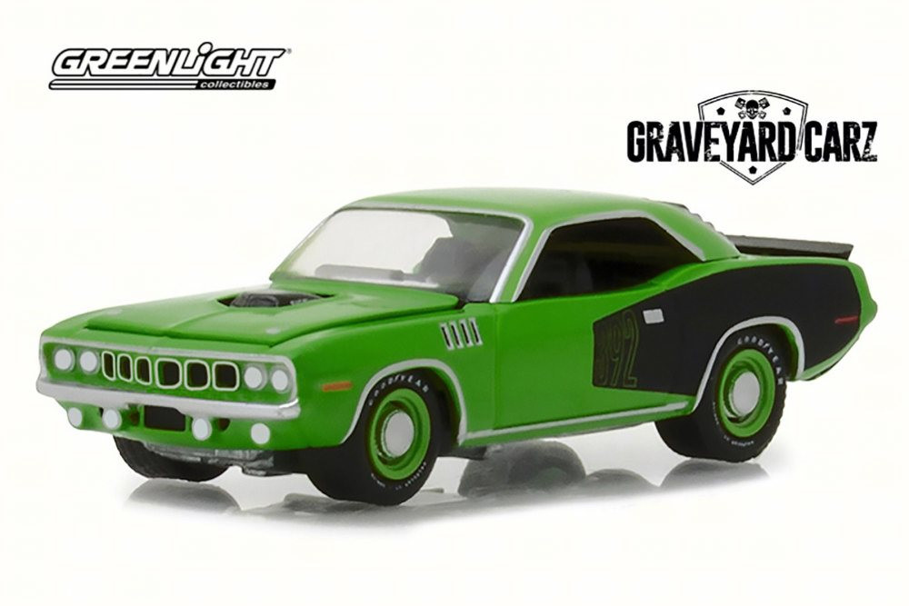 1971 Plymouth Cuda Hemi, Graveyard Carz - Greenlight 44800/48 - 1