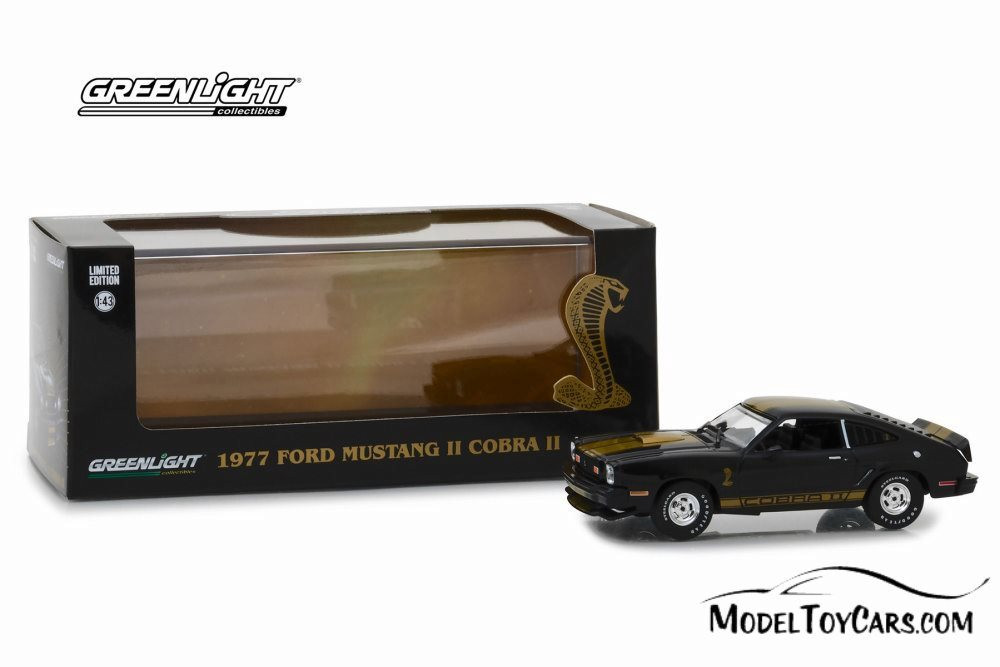 1977 Ford Mustang II Cobra II Hard Top, Black with Gold
