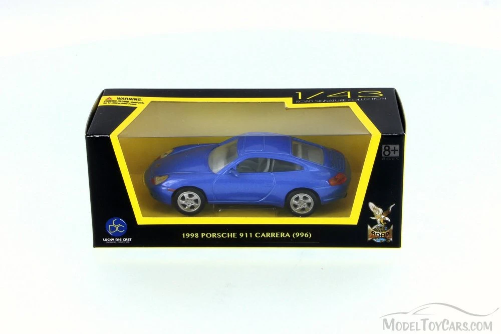 1998 Porsche 911 Carrera, Blue - Road Signature 94221 - 1/43 Scale